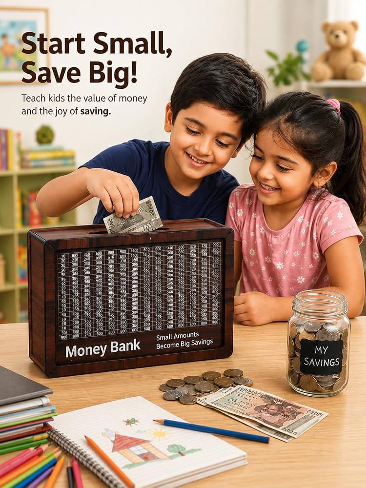 Wooden Piggy Bank